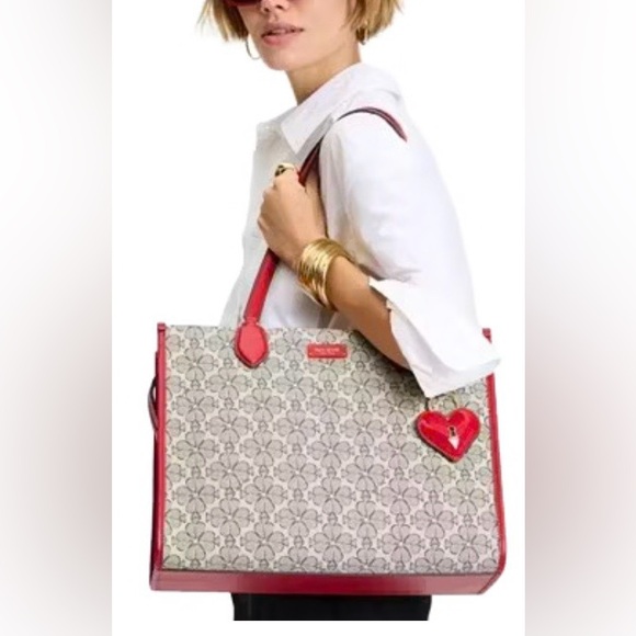kate spade Handbags - Kate Spade - Spade Flower Coated Canvas Large Market Tote~GORGEOUS
